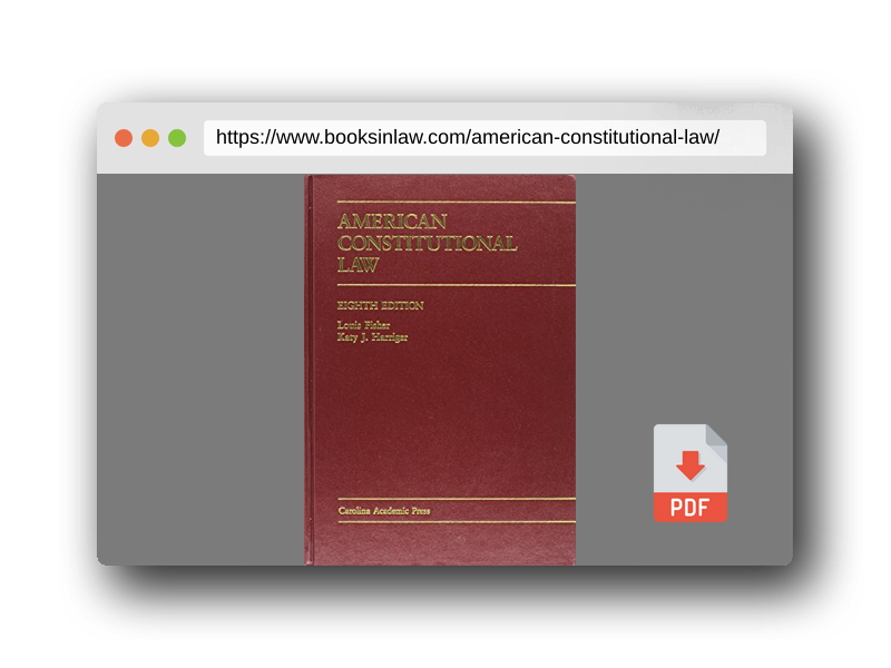 PDF Preview of the book American Constitutional Law