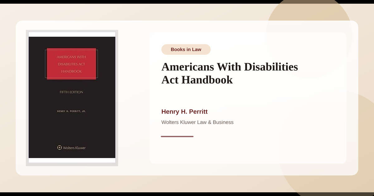 Disability Handbook.pdf Book Americans With Disabilities Act Handbook → Download and Print PDF ...