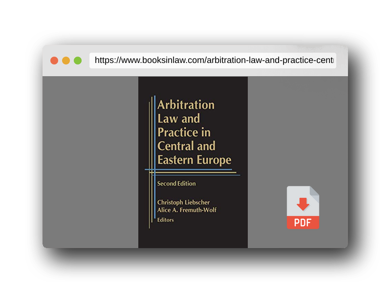 PDF Preview of the book Arbitration Law and Practice in Central and Eastern Europe - Second Edition