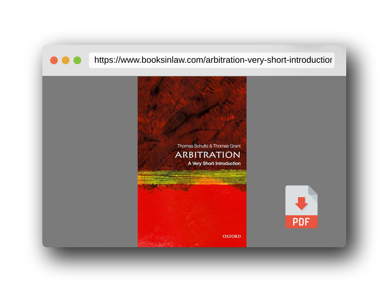 PDF Preview of the book Arbitration: A Very Short Introduction