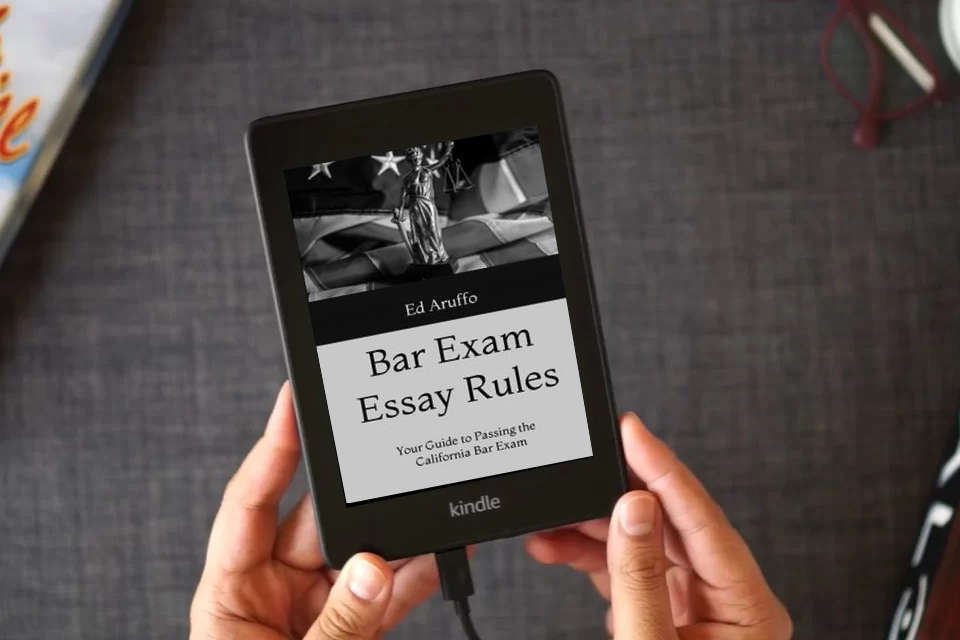 Read Online Bar Exam Essay Rules: Your Guide to Passing the Bar Exam as a Kindle eBook