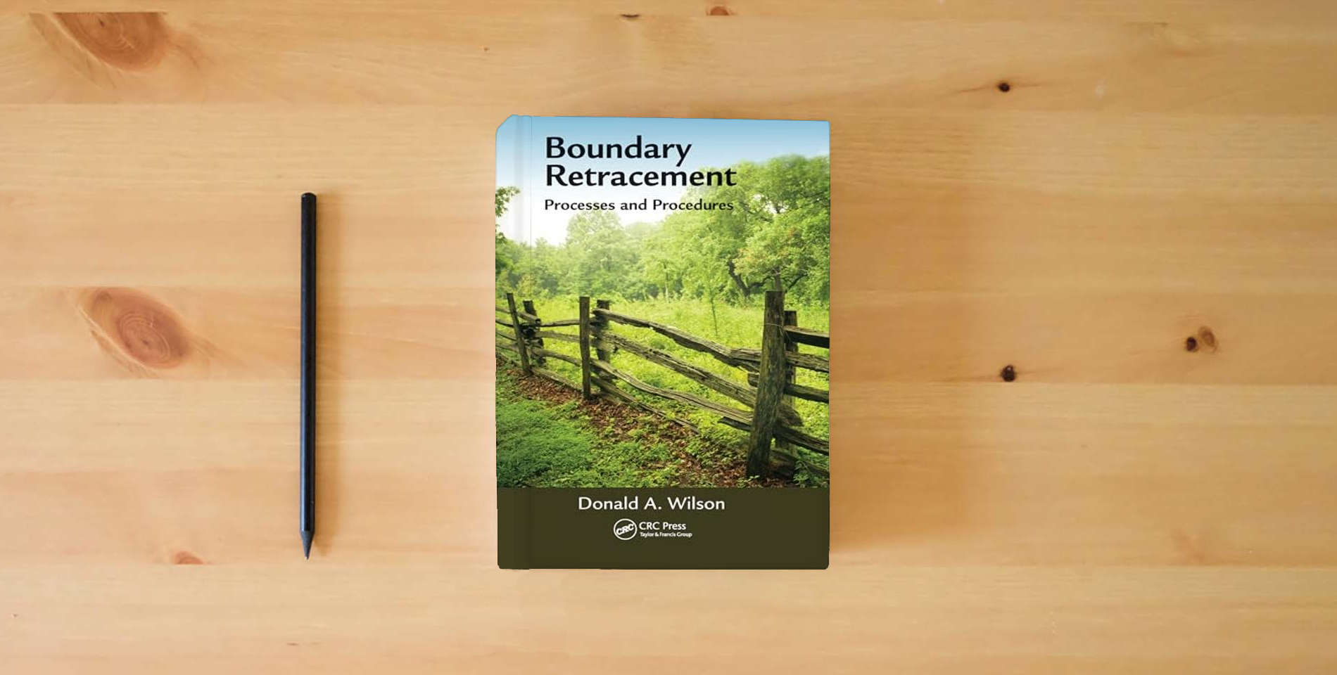 The book Boundary Retracement is on the table
