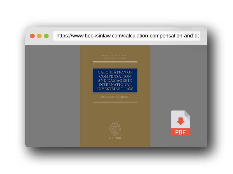 PDF Preview of the book Calculation of Compensation and Damages in International Investment Law (Oxford International Arbitration Series)