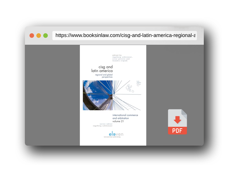 PDF Preview of the book CISG and Latin America: Regional and Global Perspectives (21) (International Commerce and Arbitration)