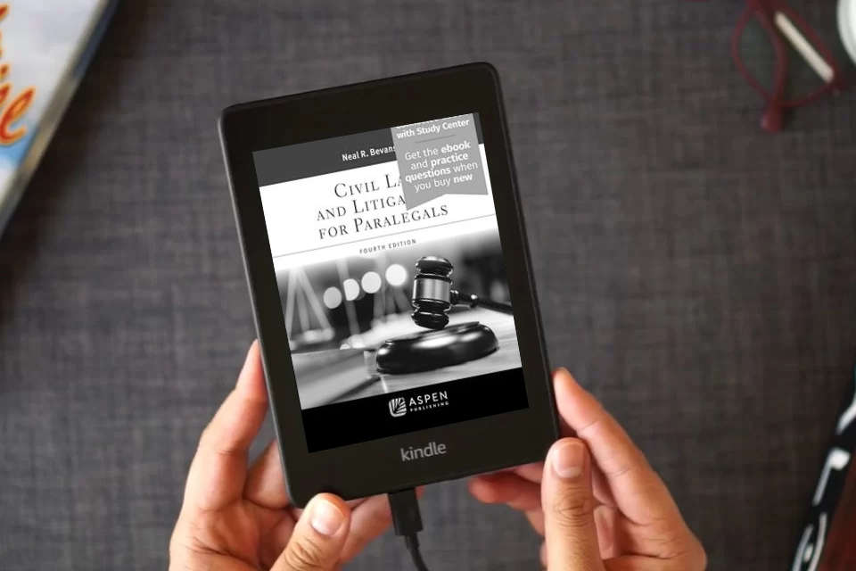 Read Online Civil Law and Litigation for Paralegals: [Connected eBook with Study Center] (Aspen Paralegal Series) as a Kindle eBook