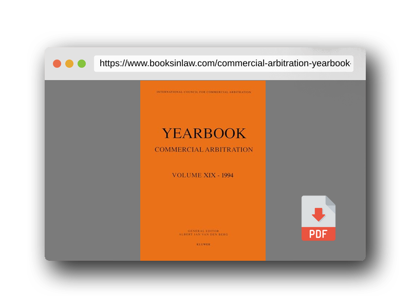 PDF Preview of the book Commercial Arbitration Yearbook 1996 (YEARBOOK COMMERCIAL ARBITRATION)