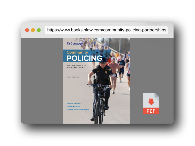PDF Preview of the book Community Policing: Partnerships for Problem Solving