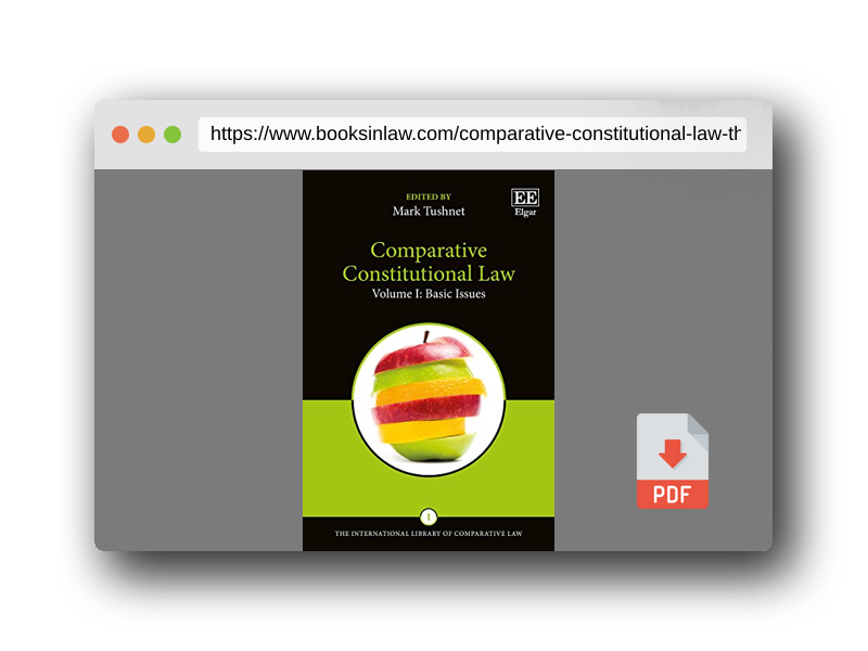 PDF Preview of the book Comparative Constitutional Law (The International Library of Comparative Law series, 1)