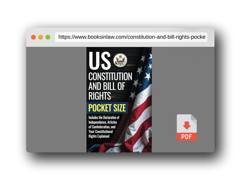 PDF Preview of the book US Constitution and Bill of Rights Pocket Size: Includes the Declaration of Independence, Articles of Confederation and Your Constitutional Rights Explained