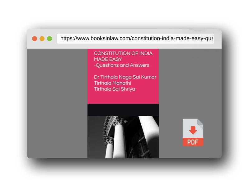 PDF Preview of the book CONSTITUTION OF INDIA MADE EASY: Questions and Answers