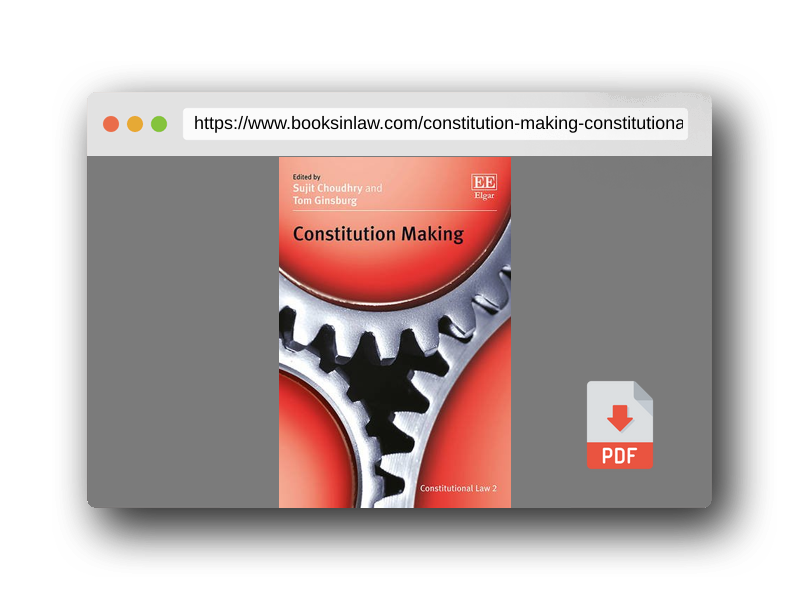 PDF Preview of the book Constitution Making (Constitutional Law series, 2)