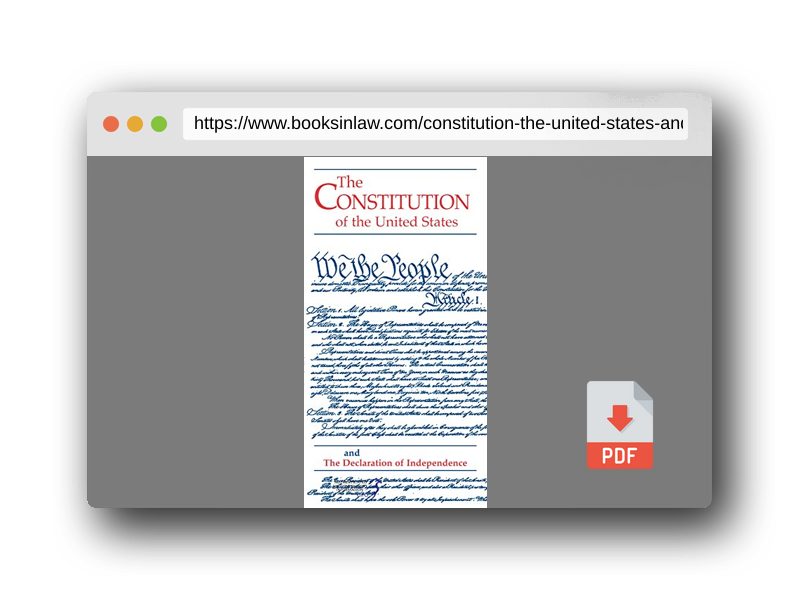 PDF Preview of the book Constitution of the United States and the Declaration of Independence (Pocket Edition)