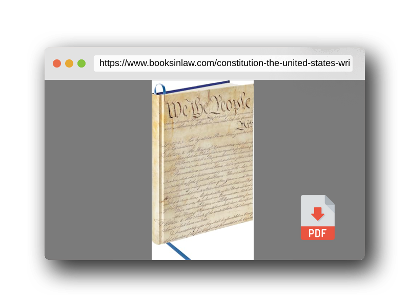 PDF Preview of the book Constitution of the United States Writing Journal