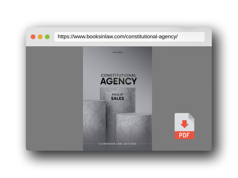 PDF Preview of the book Constitutional Agency