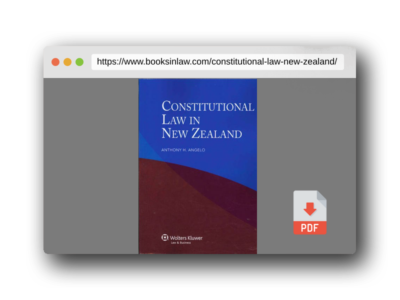 PDF Preview of the book Constitutional Law in New Zealand