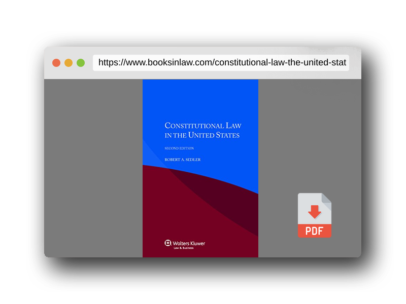 PDF Preview of the book Constitutional Law in the United States