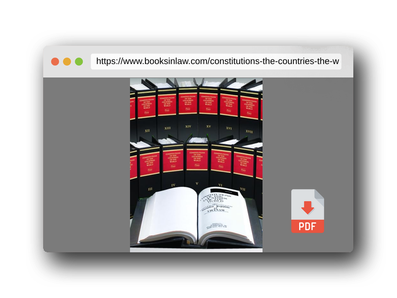 PDF Preview of the book Constitutions of the Countries of the World