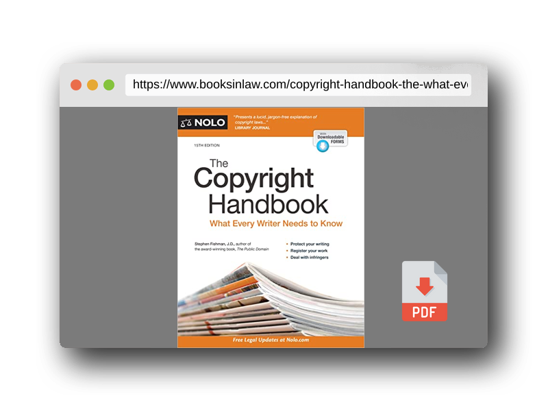 PDF Preview of the book Copyright Handbook, The: What Every Writer Needs to Know