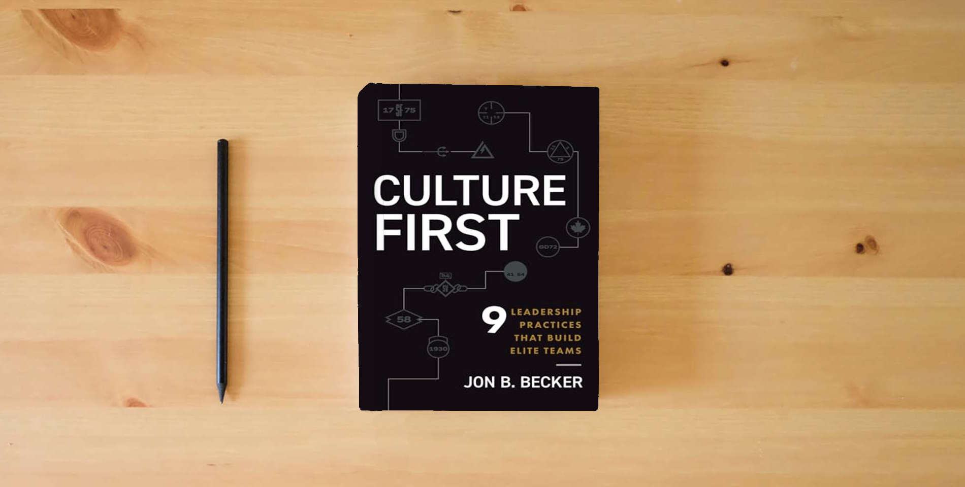 The book Culture First: 9 Leadership Practices That Build Elite Teams is on the table