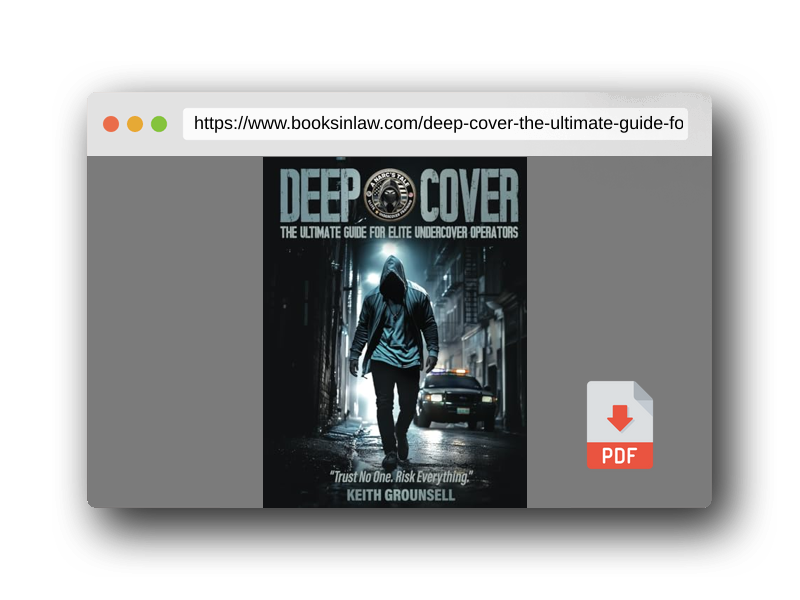 PDF Preview of the book Deep Cover: The Ultimate Guide for Elite Undercover Operators