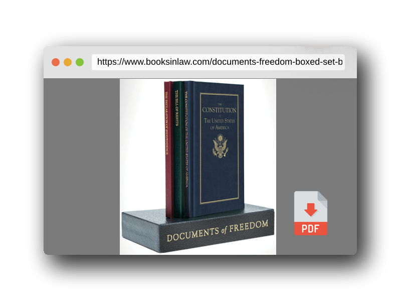 PDF Preview of the book Documents of Freedom Boxed Set (Books of American Wisdom)