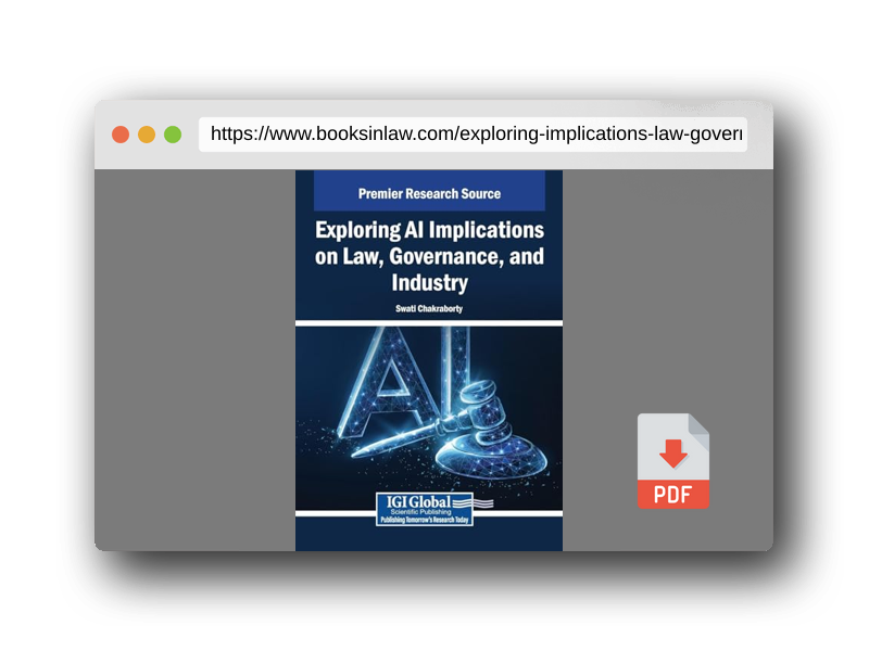 PDF Preview of the book Exploring Ai Implications on Law, Governance, and Industry