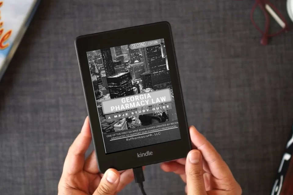 Read Online Georgia Pharmacy Law: A MPJE®Study Guide as a Kindle eBook
