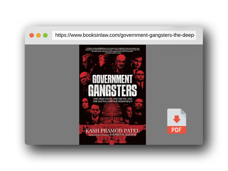 PDF Preview of the book Government Gangsters: The Deep State, the Truth, and the Battle for Our Democracy
