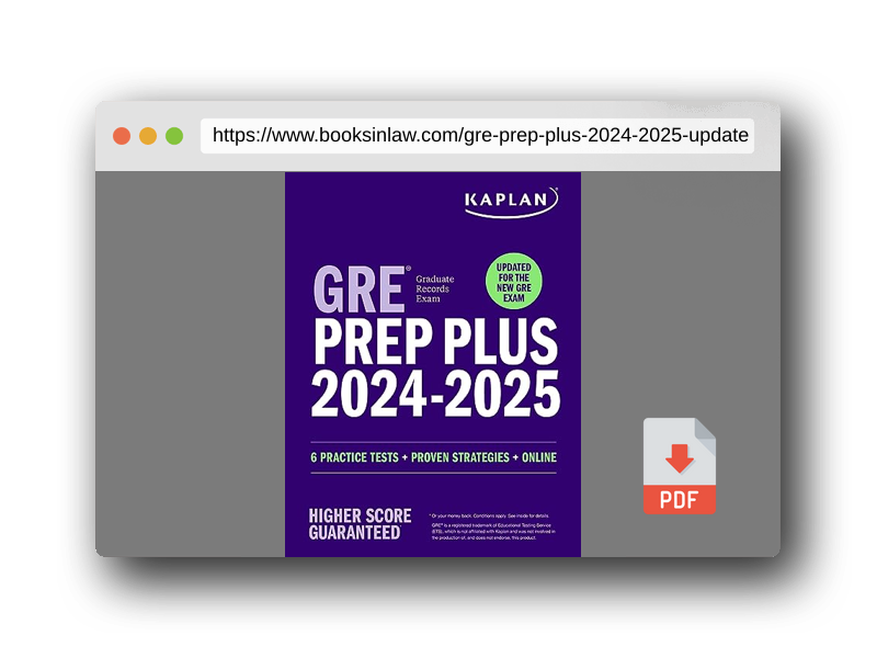 PDF Preview of the book GRE Prep Plus 2024-2025 - Updated for the New GRE (Kaplan Test Prep)