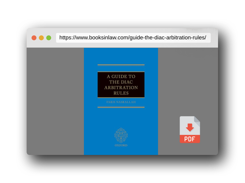 PDF Preview of the book A Guide to the DIAC Arbitration Rules