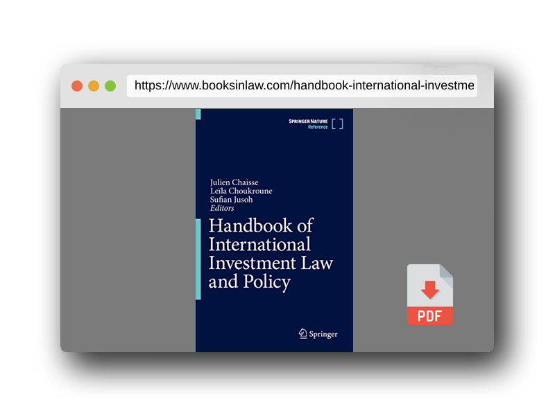 PDF Preview of the book Handbook of International Investment Law and Policy