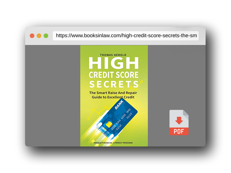 PDF Preview of the book High Credit Score Secrets - The Smart Raise And Repair Guide to Excellent Credit (Herold Financial Literacy Program)