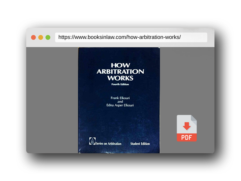 PDF Preview of the book How Arbitration Works