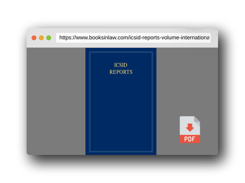 PDF Preview of the book ICSID Reports: Volume 7 (International Convention on the Settlement of Investment Disputes Reports)