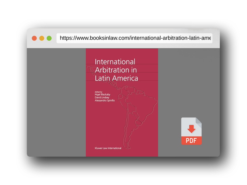 PDF Preview of the book International Arbitration in Latin America