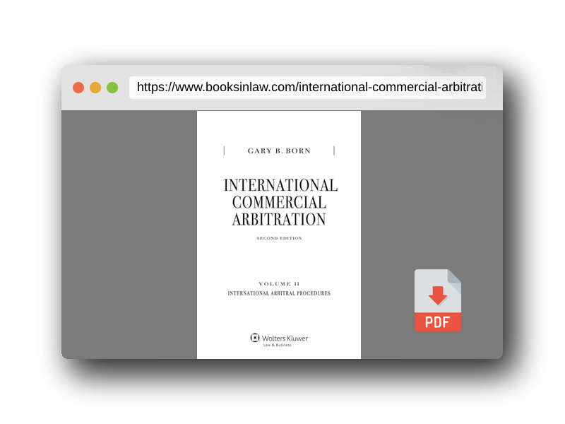 PDF Preview of the book International Commercial Arbitration: International Arbitration Procedures