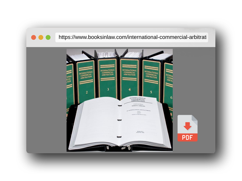 PDF Preview of the book International Commercial Arbitration