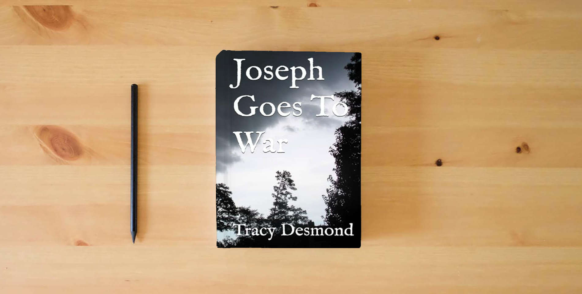The book Joseph Goes To War is on the table