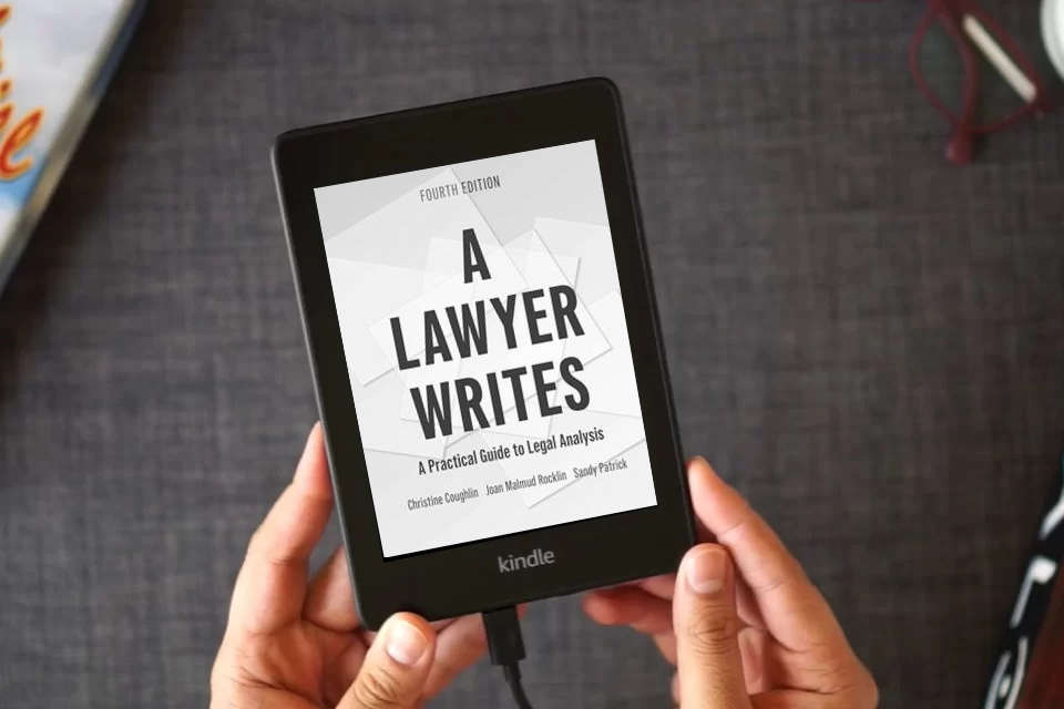 Read Online A Lawyer Writes: A Practical Guide to Legal Analysis as a Kindle eBook
