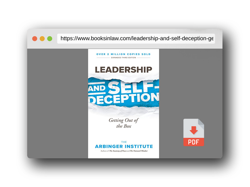 PDF Preview of the book Leadership and Self-Deception: Getting Out of the Box