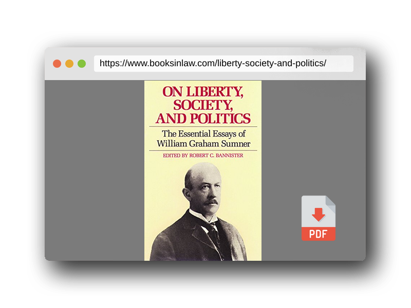 PDF Preview of the book On Liberty, Society, and Politics