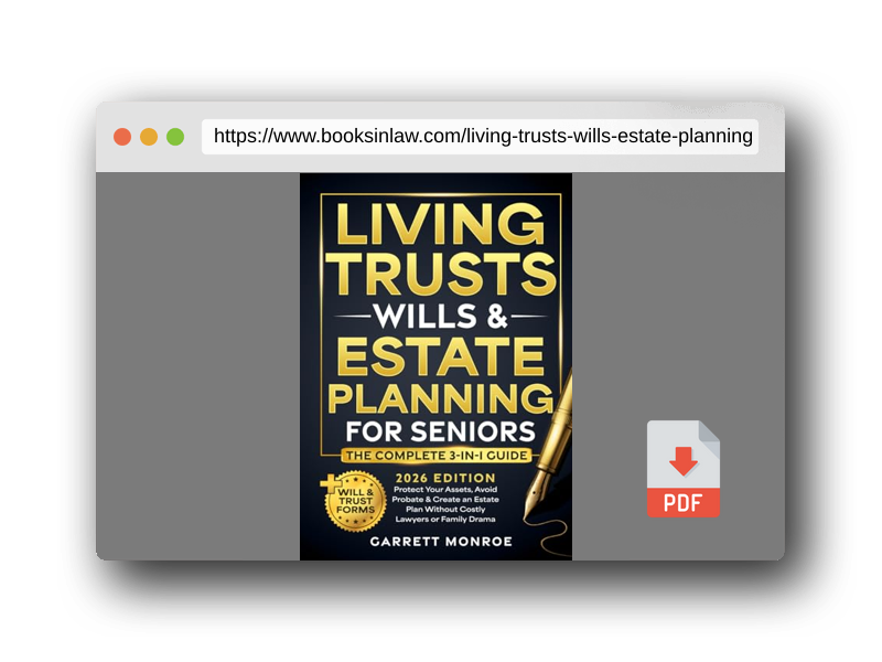PDF Preview of the book Living Trusts, Wills & Estate Planning for Seniors - The Complete 3-in-1 Guide: Protect Your Assets, Avoid Probate & Create an Estate Plan Without Costly Lawyers or Family Drama (+Will & Trust Forms)