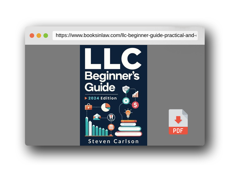PDF Preview of the book LLC Beginner’s Guide: A Practical and Up-to-Date Manual to Start and Grow Your Company with Ease, No Legal Experience Needed (Includes Tax Optimization Tips) (Start A Business)