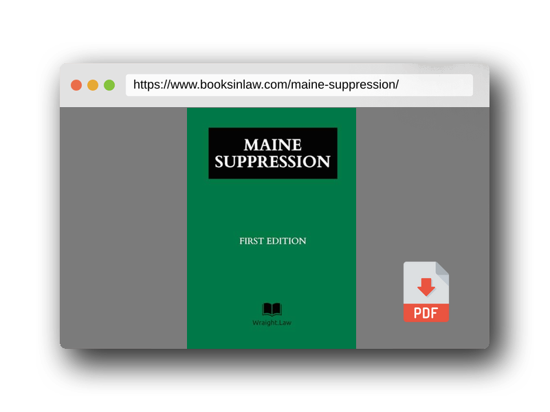 PDF Preview of the book Maine Suppression