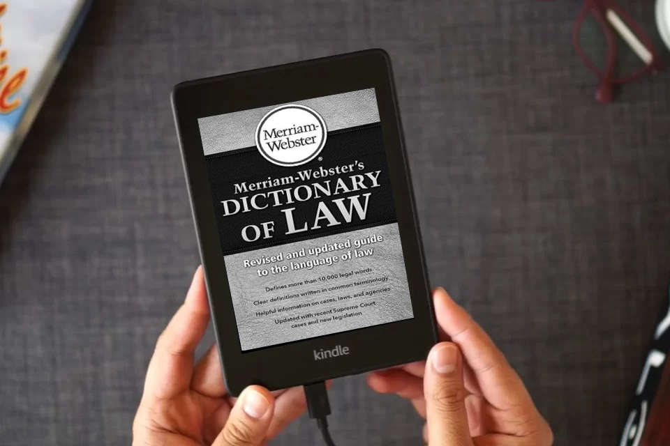 Read Online Merriam-Webster's Dictionary of Law, Newest Edition, Trade Paperback as a Kindle eBook