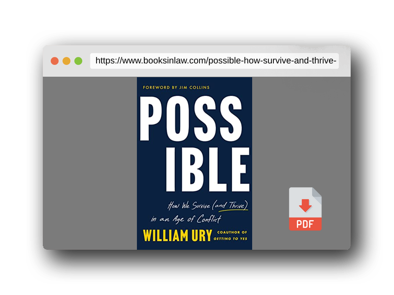 PDF Preview of the book Possible: How We Survive (and Thrive) in an Age of Conflict