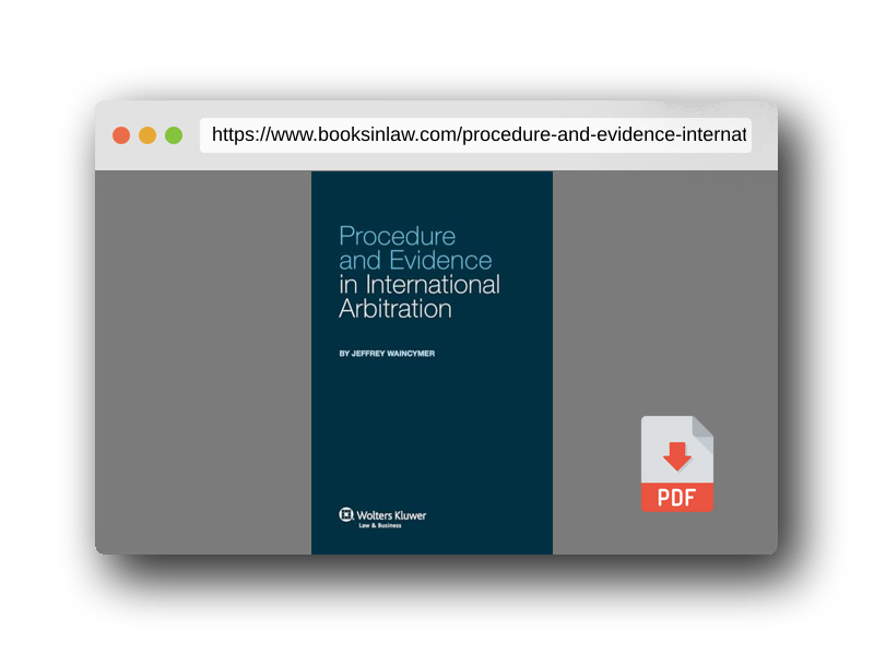 PDF Preview of the book Procedure and Evidence in International Arbitration