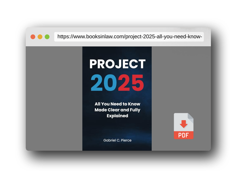 PDF Preview of the book Project 2025: All You Need to Know Made Clear and Fully Explained