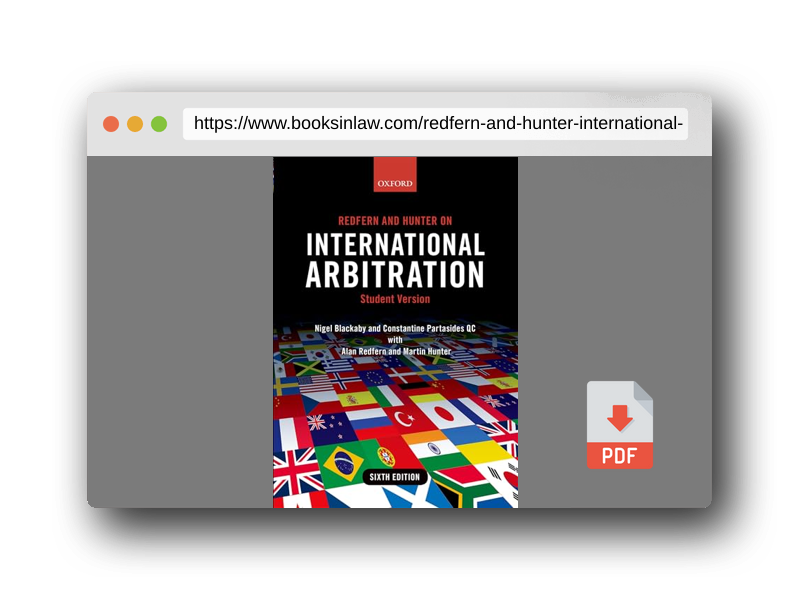 PDF Preview of the book Redfern and Hunter on International Arbitration