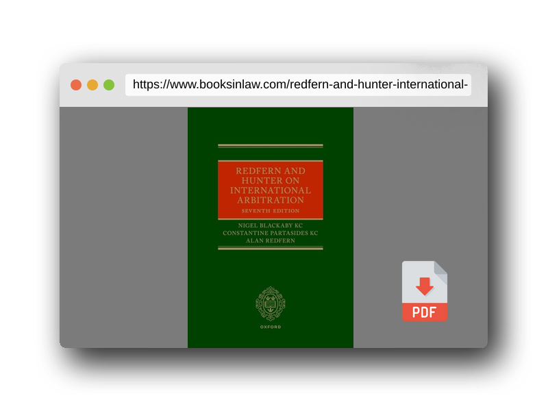 PDF Preview of the book Redfern and Hunter on International Arbitration
